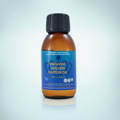 Aceite de Ricino Orgánico 3.38 oz 100% Puro, Sin Hexano, Extra-Virgen