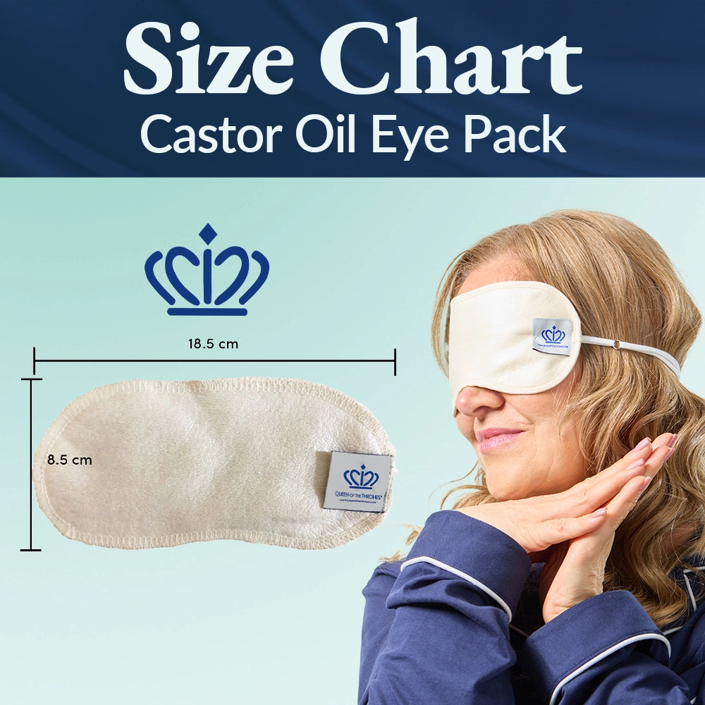 Castor Oil Eye Compress Kit + Organic Castor Oil 3.38oz