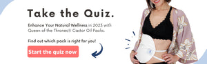 Which pack is  right for you castor oil pack  with queen of the thrones 